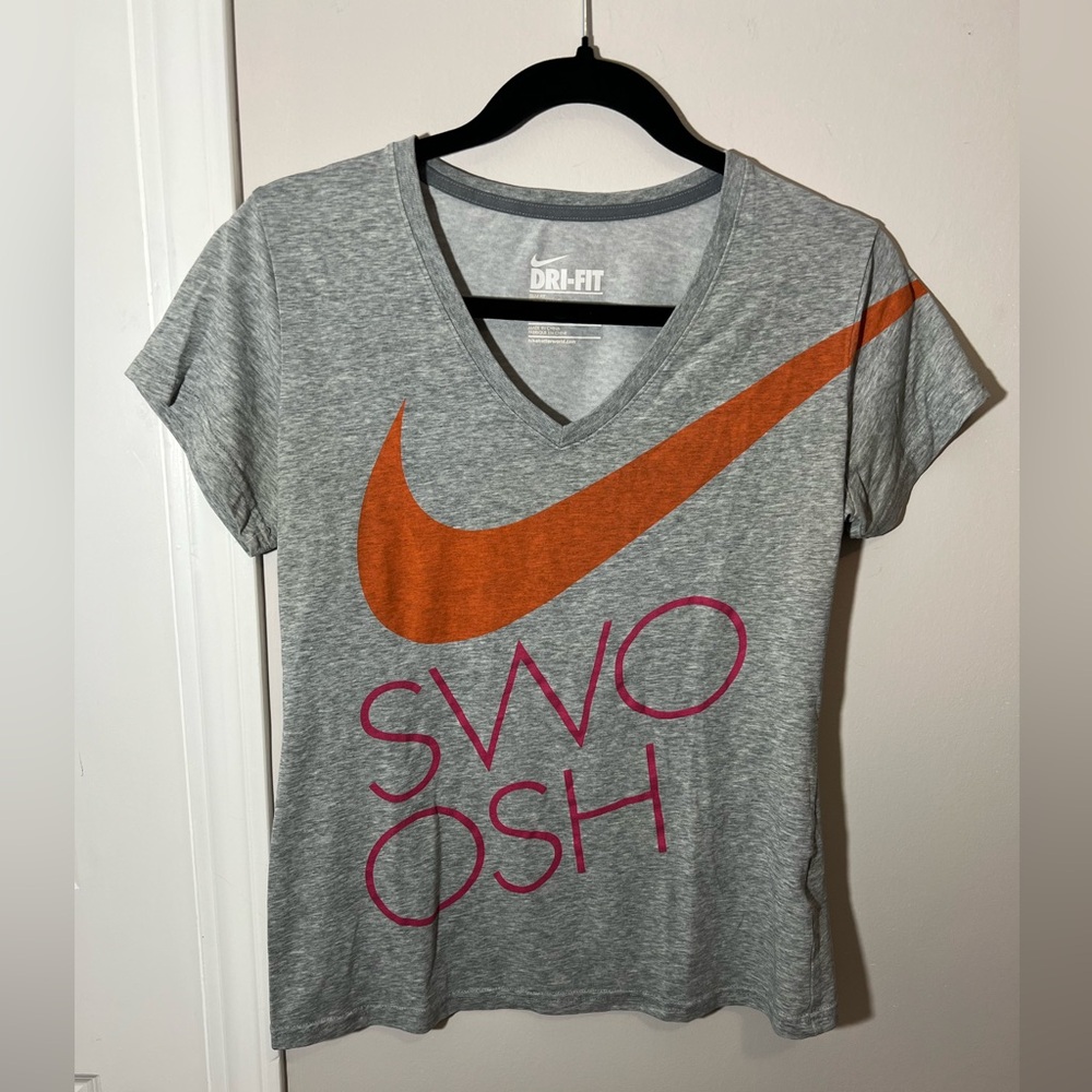 Nike Swoosh Logo V-Neck Tee